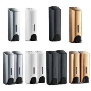 Single Double 380ml Soap Dispenser Wall-mount Shower Bath Shampoo Dispenser Liquid Soap Container Bathroom Accessories NEW 1