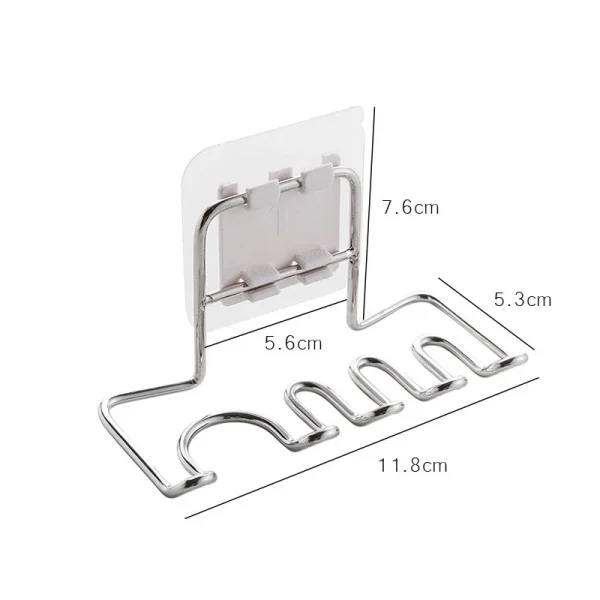 Wall Mounted Stainless Steel Toothbrush Holder Bathroom Tooth Brush Toothpaste Razor Organizers Stand Bathroom Accessories 3