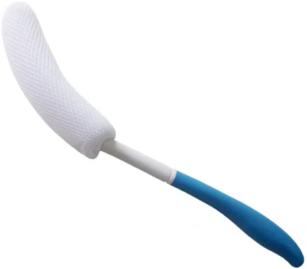 Non-Slip Bath Brush Bathroom Accessories For Seniors Anti-Slip Shower Brush Long Handle Body Brush Curved Handle Bath Brush 2