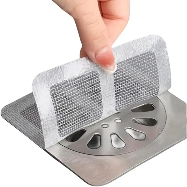 Disposable Hair Catchers for Shower Mesh Shower Drain Covers - Floor Sink Strainer Filter Mesh Stickers Bathroom Accessories 1