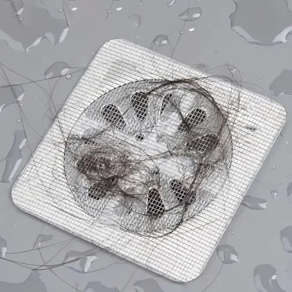 Disposable Hair Catchers for Shower Mesh Shower Drain Covers - Floor Sink Strainer Filter Mesh Stickers Bathroom Accessories 2