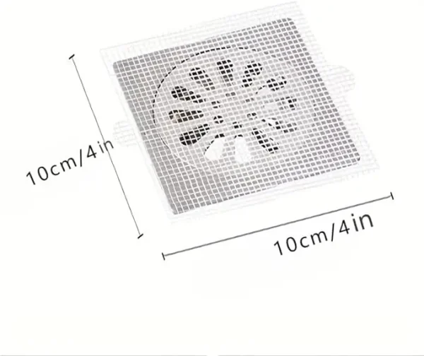 Disposable Hair Catchers for Shower Mesh Shower Drain Covers - Floor Sink Strainer Filter Mesh Stickers Bathroom Accessories 4