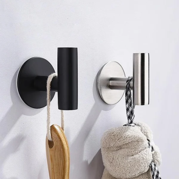 1Pcs Stainless Steel Silver Bathroom Hardware Set Towel Rack Toilet Paper Holder Towel Bar Hook Bathroom Accessories 2
