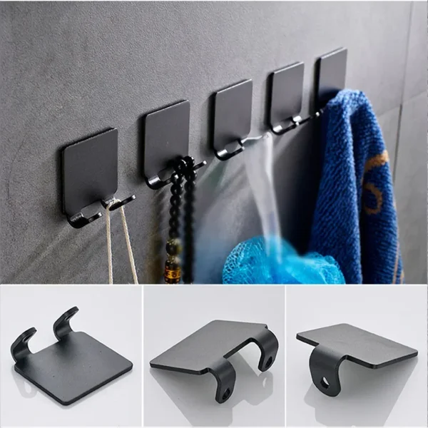 Hot! 2PCS Shaving Razor Holder Alumium Men Shaving Shaver Storage Hook Wall Shelf Razor Rack Bathroom Kitchen Accessories 2