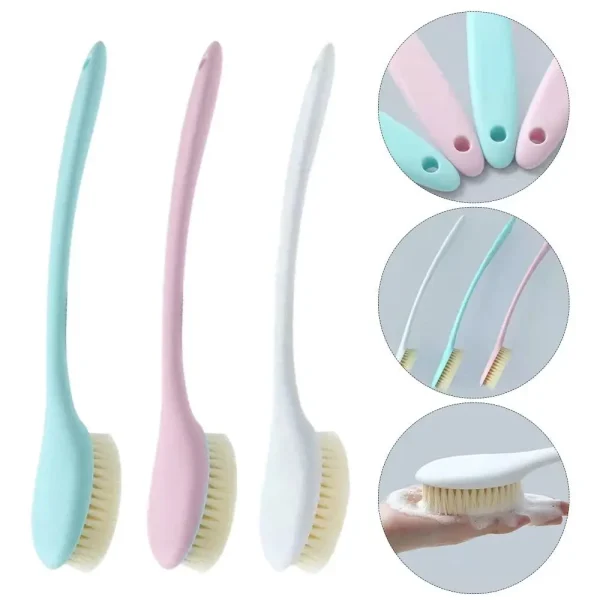 Creative Long Handle Bath Brush Soft Body Exfoliating Brush Bath Brush Back Rub Scrub Bathroom Wash Brush Tool 1
