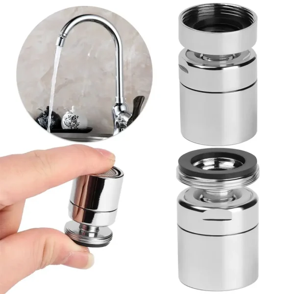 1Pc 360 Degree Swivel Brass Faucet Aerator Water Bubbler Saving Tap For Bathroom Kitchen Bidet Faucet Filter Mesh Accessories 2