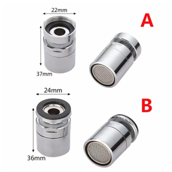 1Pc 360 Degree Swivel Brass Faucet Aerator Water Bubbler Saving Tap For Bathroom Kitchen Bidet Faucet Filter Mesh Accessories 6
