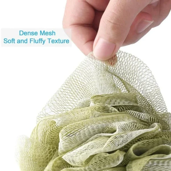 1 pc Large Bath Ball Rich Bubble Bath Towel Scrubber Body Cleaning Mesh Shower Wash Sponge Bathroom Accessories 6