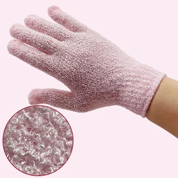Five Finger Exfoliating Glove Shower Exfoliating Mitt Glove Bathing Shower Body Scrub Gloves Bathroom Accessories Scrubing Towel 5