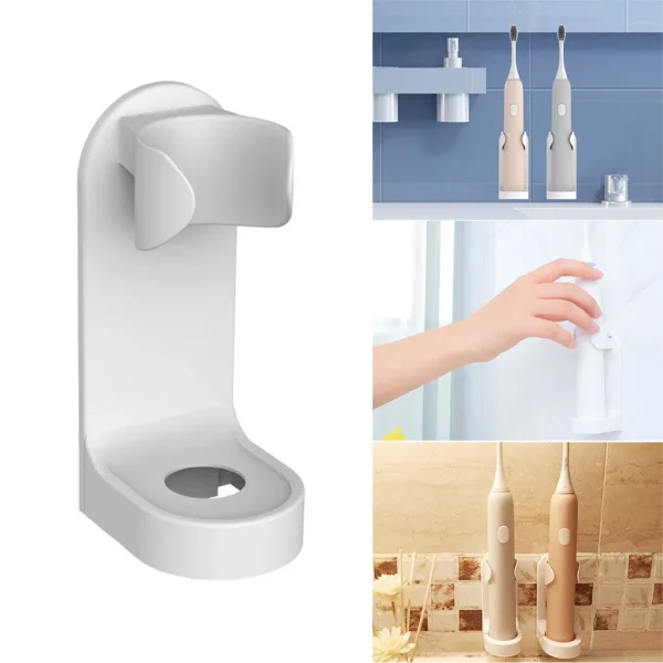 Electric Toothbrush Holder Traceless Toothbrush Stand Rack Wall-Mounted Bathroom Adapt 90% Electric Toothbrush Holder 3