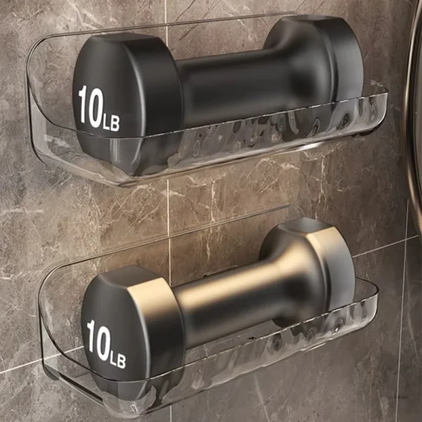 Acryli Bathroom Shelf No Drill Organizer Shower Storage Rack Washstand Cosmetics Storage Rack Wall Mounted Toilet Shampoo Holder 3