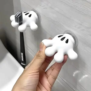 Toothbrush holder Mickey Palm cute bathroom towel suction cup multi-function hook traceless hook data cable winder 1