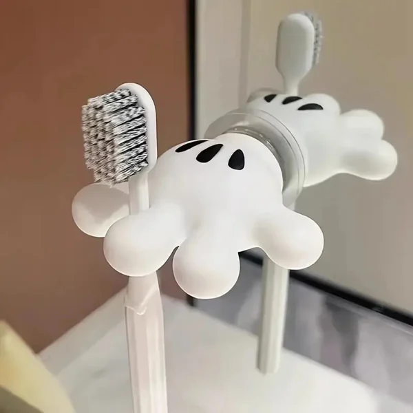 Toothbrush holder Mickey Palm cute bathroom towel suction cup multi-function hook traceless hook data cable winder 4