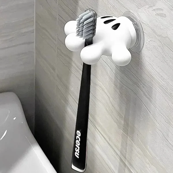 Toothbrush holder Mickey Palm cute bathroom towel suction cup multi-function hook traceless hook data cable winder 5