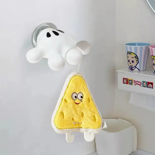 Toothbrush holder Mickey Palm cute bathroom towel suction cup multi-function hook traceless hook data cable winder 6