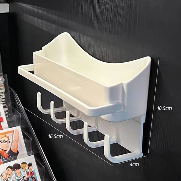 Creative Storage Rack Simple Wall Mounted Hair Accessories Keychain Hook Storage Multifunctional Bathroom Wall Storage Rack 6