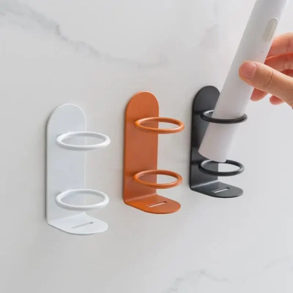 Wall-Mounted Electric Toothbrush Holder Holder Punch-Free Razor Holder Storage Shelf Toothbrush Organizer Bathroom Accessories 4