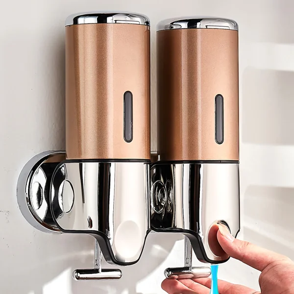 Bathroom wall mounted manual liquid soap dispenser soap dispenser shampoo dispenser hotel bathroom/toilet accessories 1