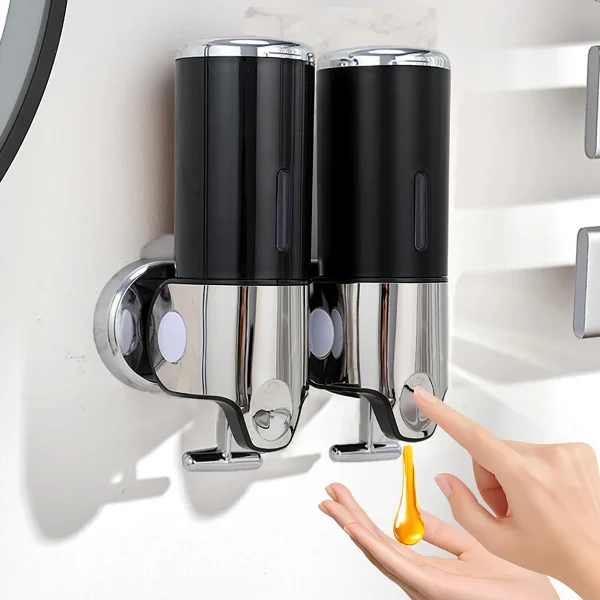 Bathroom wall mounted manual liquid soap dispenser soap dispenser shampoo dispenser hotel bathroom/toilet accessories 4