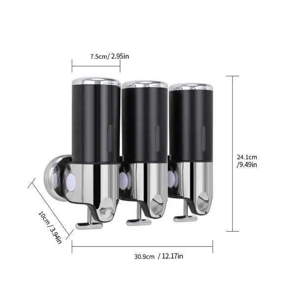 Bathroom wall mounted manual liquid soap dispenser soap dispenser shampoo dispenser hotel bathroom/toilet accessories 5