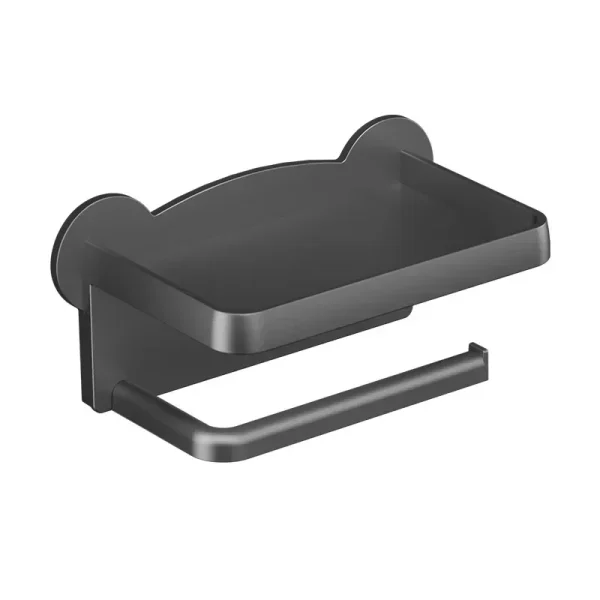 Toilet Paper Holder Stand Wall-Mounted Toilet Paper Dispenser Kitchen Bathroom Storage Rack For Tissue Box Shelf Phone Holde lij 5