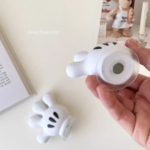 Toothbrush holder Mickey Palm cute bathroom towel suction cup multi-function hook traceless hook data cable winder 4
