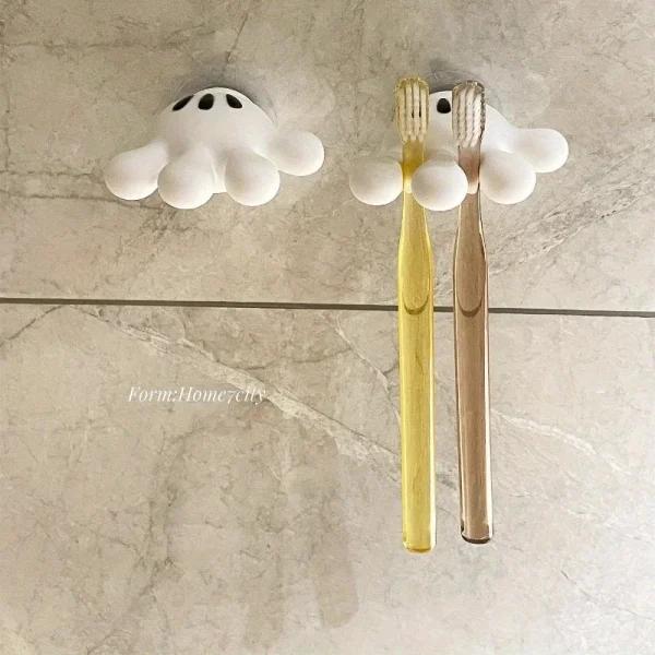 Toothbrush holder Mickey Palm cute bathroom towel suction cup multi-function hook traceless hook data cable winder 5