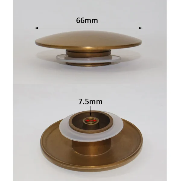 Bathroom Accessories Brass Top of Bathroom Sink Drain Antique Pop Up Drain Parts 5