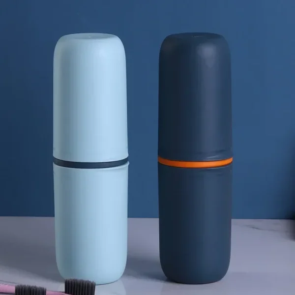 Portable Toothbrush Storage Case Toothpaste Holder Box Organizer Household Storage Cup For Outdoor Travel Bathroom Accessories 1