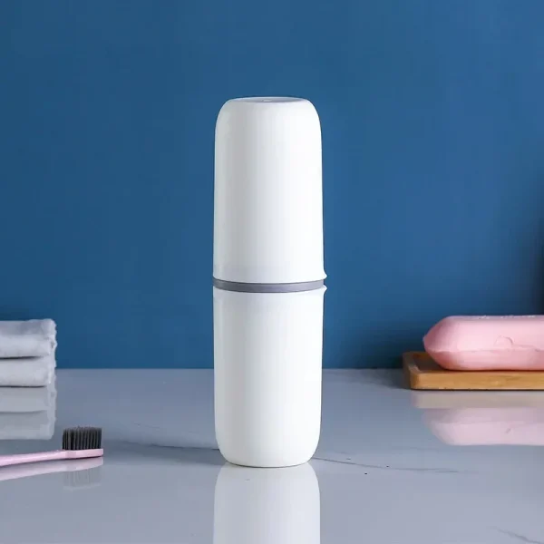 Portable Toothbrush Storage Case Toothpaste Holder Box Organizer Household Storage Cup For Outdoor Travel Bathroom Accessories 4