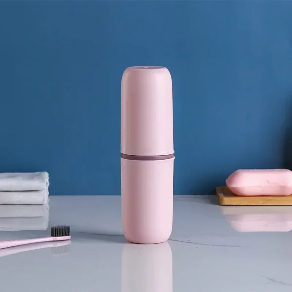 Portable Toothbrush Storage Case Toothpaste Holder Box Organizer Household Storage Cup For Outdoor Travel Bathroom Accessories 5