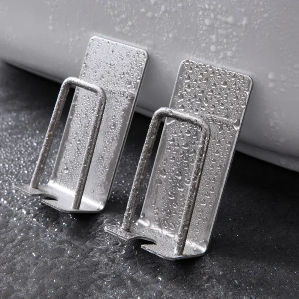 1/2 pcs Stainless Steel Toothbrush Holder Shaver Cup Wall Mount Toothbrush Storage Rack Bathroom Accessories Set 5