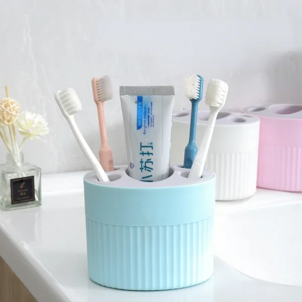 1Pc Toothbrush Toothpaste Holder Case Shaving Makeup Brush Electric Toothbrush Holder Organizer Stand Bathroom Accessories Box 2