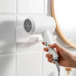 Hair Dryer Holder Wall Dryer Cradle Straightener Stand Hairdryer Organizer Box Toilet Blower Holder Shelf Bathroom Accessories 1