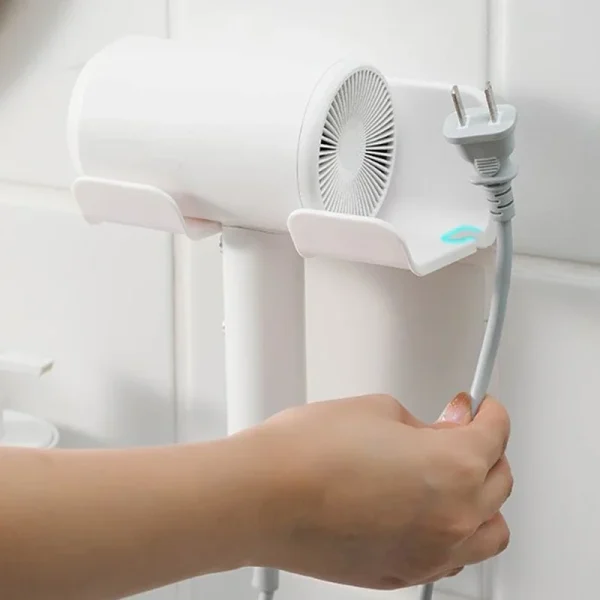 Hair Dryer Holder Wall Dryer Cradle Straightener Stand Hairdryer Organizer Box Toilet Blower Holder Shelf Bathroom Accessories 4