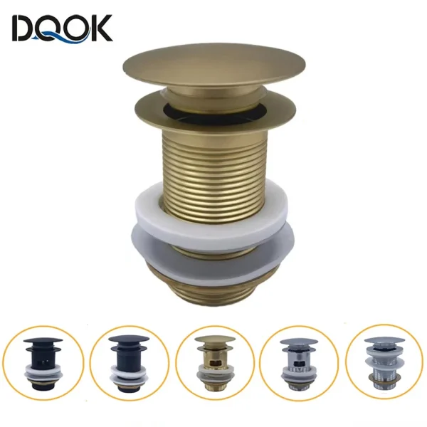 Bathroom Basin Sink Pop Up Drain Waste Stopper Bathroom Faucet Accessories 2