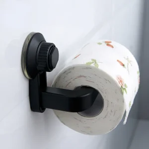 Suction Cup Toilet Paper Holder Wall Mount No Punching High Quality ABS Tissue Towel Roll Dispenser Bathroom Kitchen Accessories 1