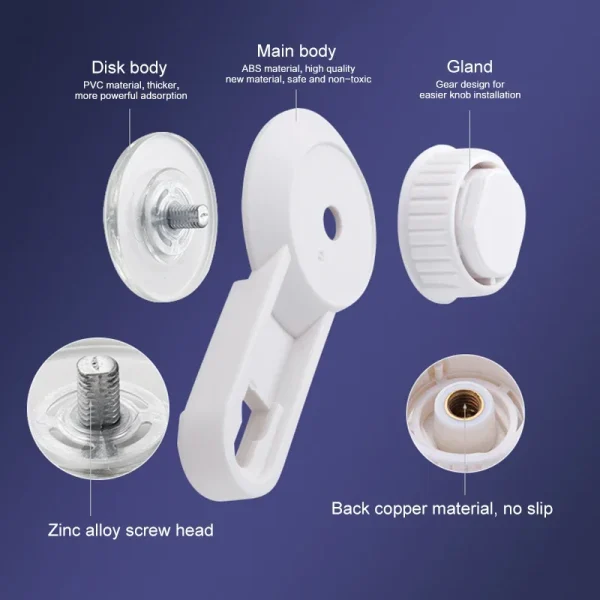 Suction Cup Toilet Paper Holder Wall Mount No Punching High Quality ABS Tissue Towel Roll Dispenser Bathroom Kitchen Accessories 3
