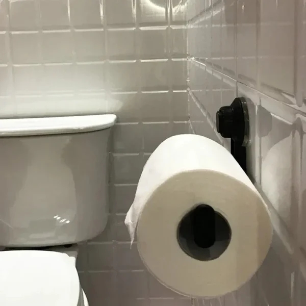 Suction Cup Toilet Paper Holder Wall Mount No Punching High Quality ABS Tissue Towel Roll Dispenser Bathroom Kitchen Accessories 6