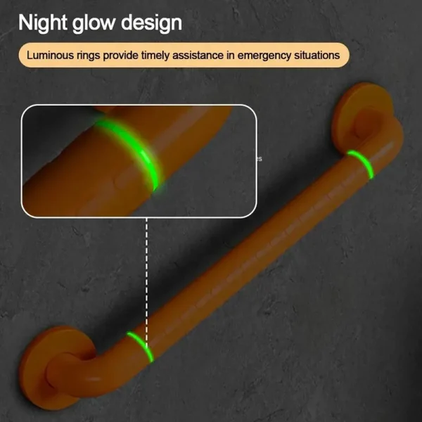 Bathroom With Luminous Safety Anti-fall Handrail Stainless Steel Handle Elderly Non-slip Toilet Armrest Bathroom Accessories 3