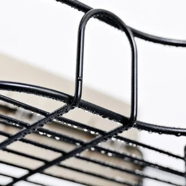 Bathroom Shelf Wall Mounted Corner Storage Shelves Shampoo Holder Cosmetic Rack Iron Shower Drain Basket Bathroom Organizer 5