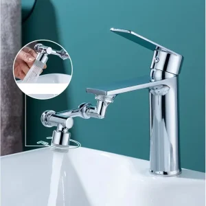 1080° Universal Rotation Extender Faucet Aerator Bathroom 2 Spray Modes Tap Splash Filter Robotic Arm Bubbler Kitchen Accessorie 1