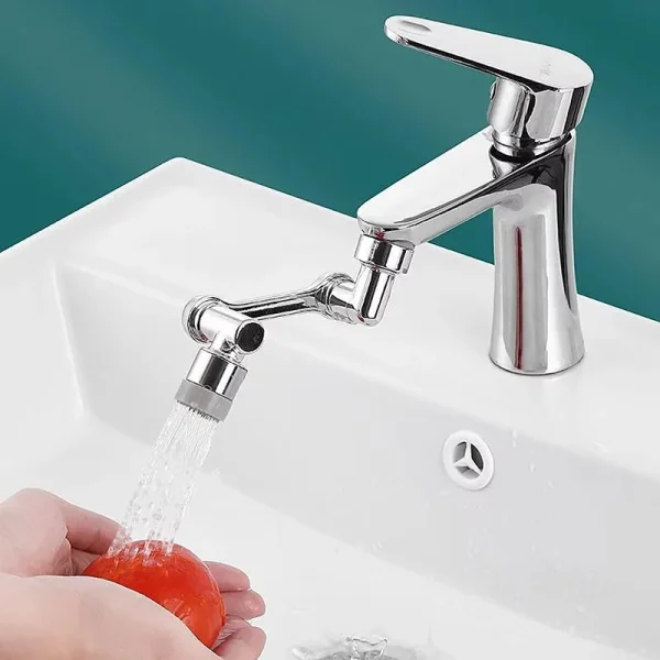1080° Universal Rotation Extender Faucet Aerator Bathroom 2 Spray Modes Tap Splash Filter Robotic Arm Bubbler Kitchen Accessorie 3