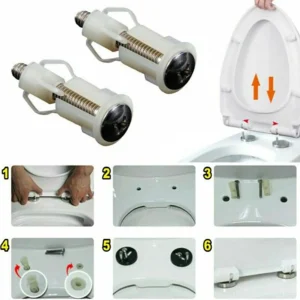Top Fix Toilet Seat Screws Nut Cover Lid Pan Fixing WC Blind Hole Fitting Kits Universal Replacement Bathroom Accessories 1