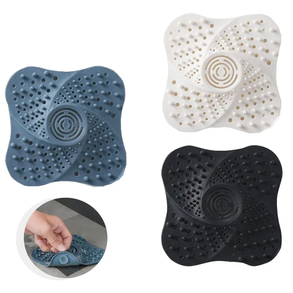 Anti-blocking Hair Catcher and Stopper Plug Trap Shower Floor Drain Covers Sink Strainer Filter Bathroom Kitchen Accessories 1Pc 1