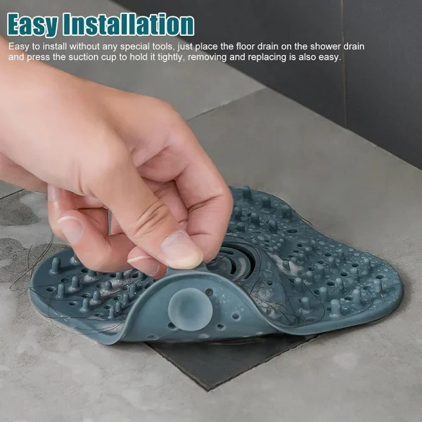 Anti-blocking Hair Catcher and Stopper Plug Trap Shower Floor Drain Covers Sink Strainer Filter Bathroom Kitchen Accessories 1Pc 2