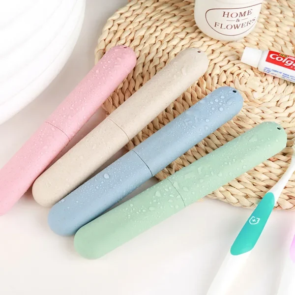 1pc Portable Travel Camping Toothbrush Tube Box Cover Water Filter Anti-dirty Bathroom Accessories Fashion Packaging Storage Box 2