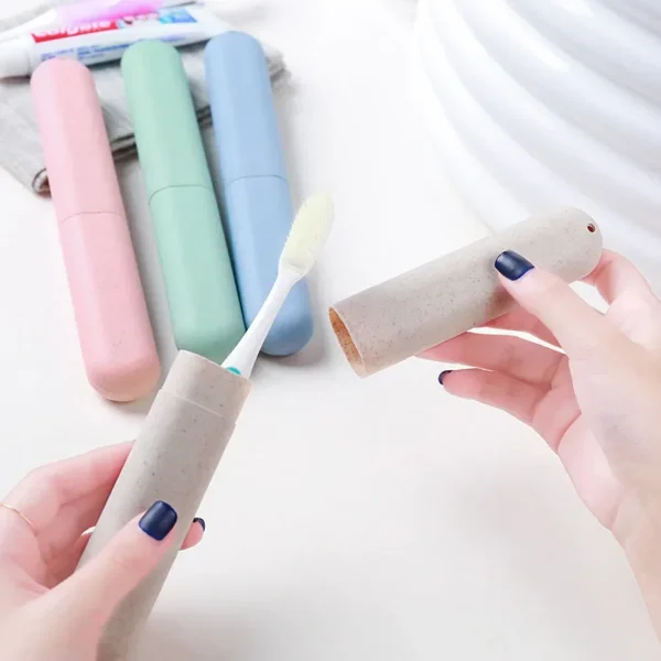 1pc Portable Travel Camping Toothbrush Tube Box Cover Water Filter Anti-dirty Bathroom Accessories Fashion Packaging Storage Box 3