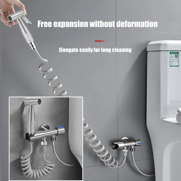 Women's washing set bidet shower toilet shower WC enema penetration anal toilet spray gun bathroom items accessories sprayer 4