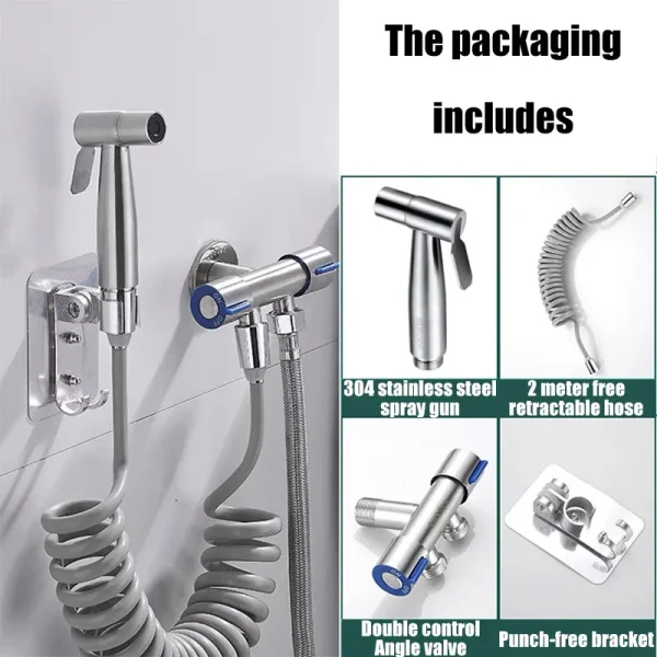 Women's washing set bidet shower toilet shower WC enema penetration anal toilet spray gun bathroom items accessories sprayer 5